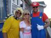Every Wednesday is costume day for these fun lovers: Benny (Bowser), Brenda (Princess Peach) & JJ (Mario) at BJ’s on their bar crawl.